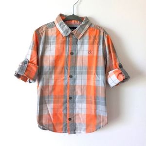 Calvin Klein Boy shirt button size 4